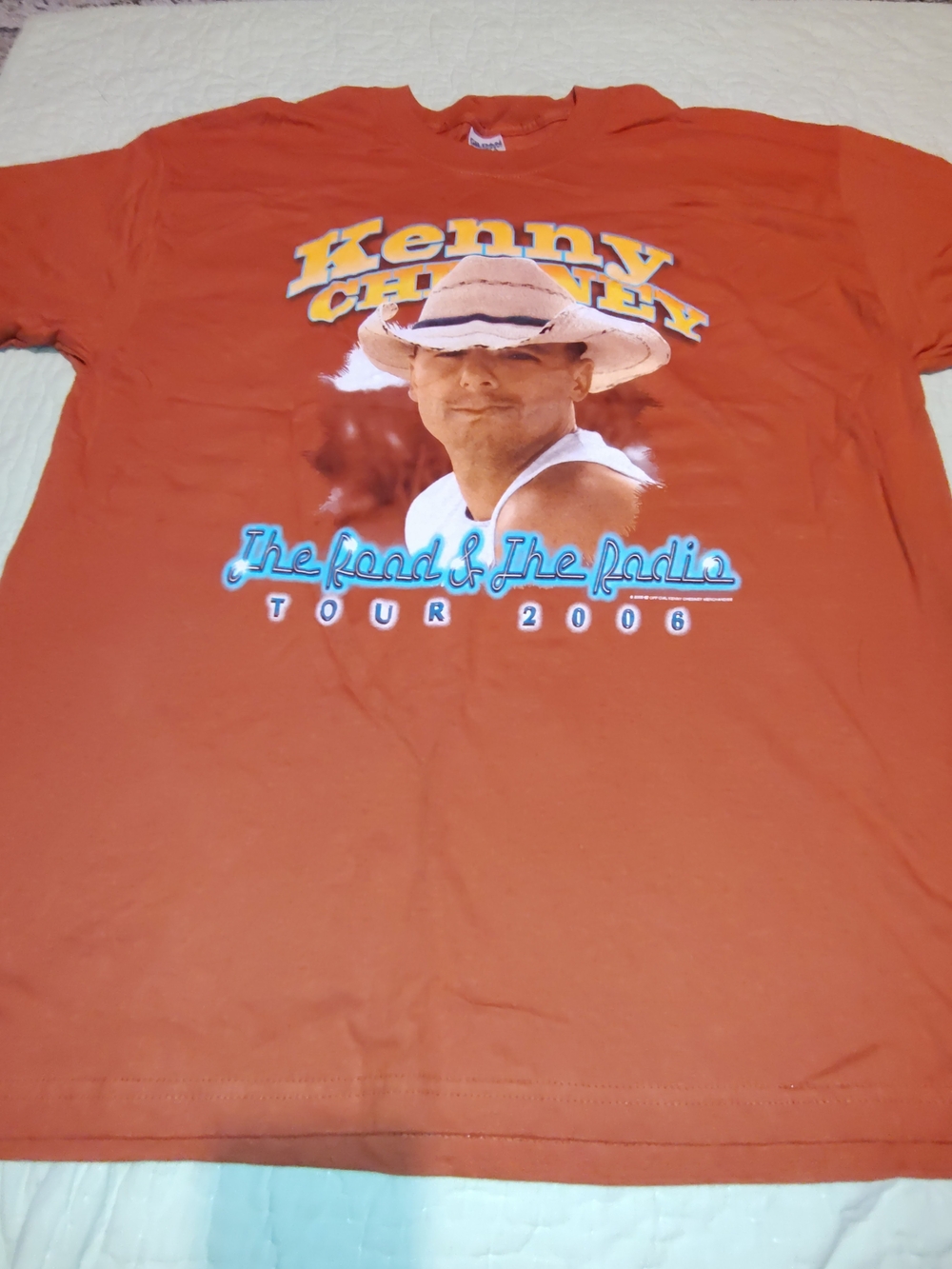 Gildan Orange Kenny Chesney The Road & The Radio Tour 2006 Tee